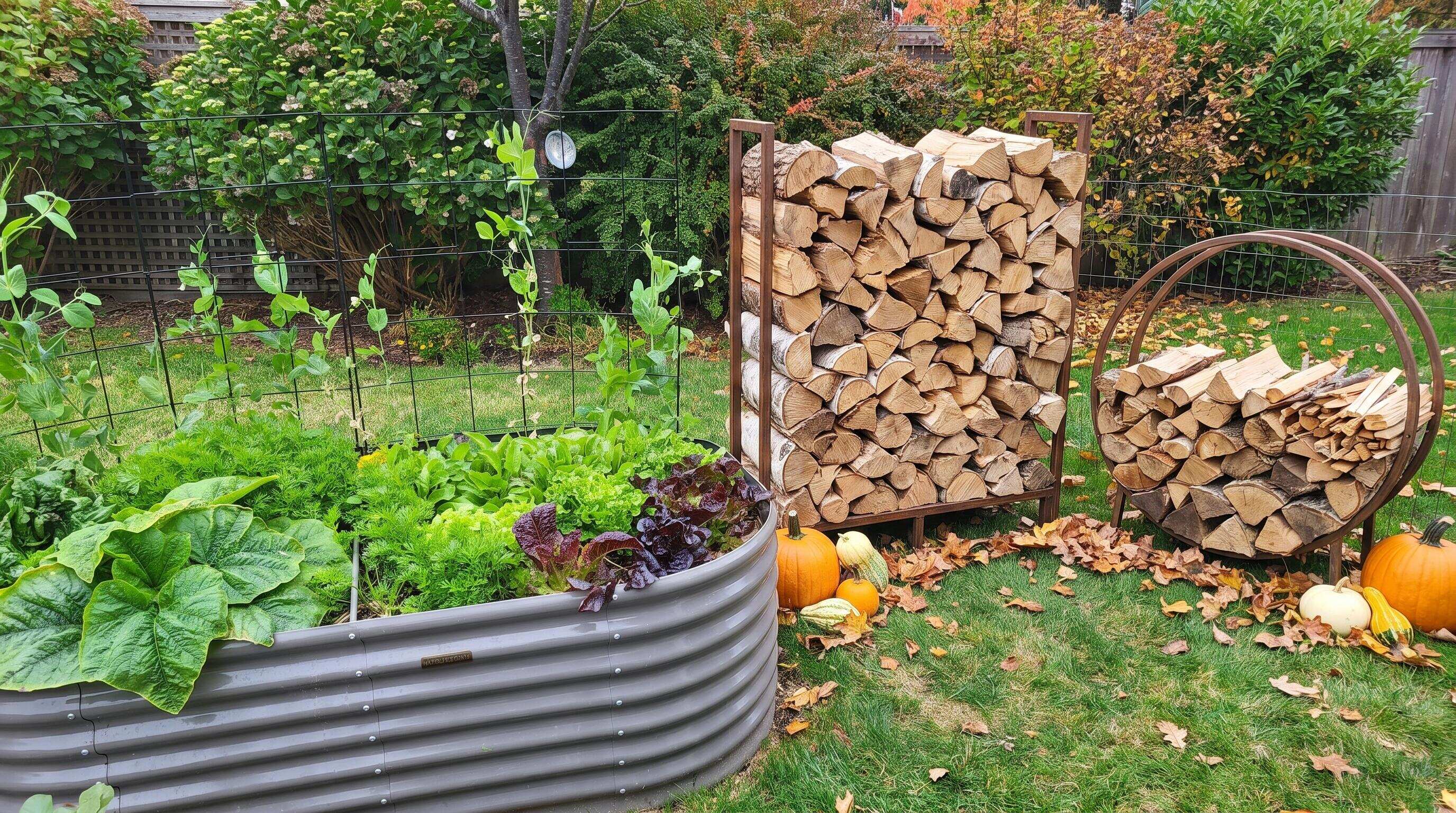 Firewood log rack comparison guide for fall backyard storage organization and outdoor living spaces
