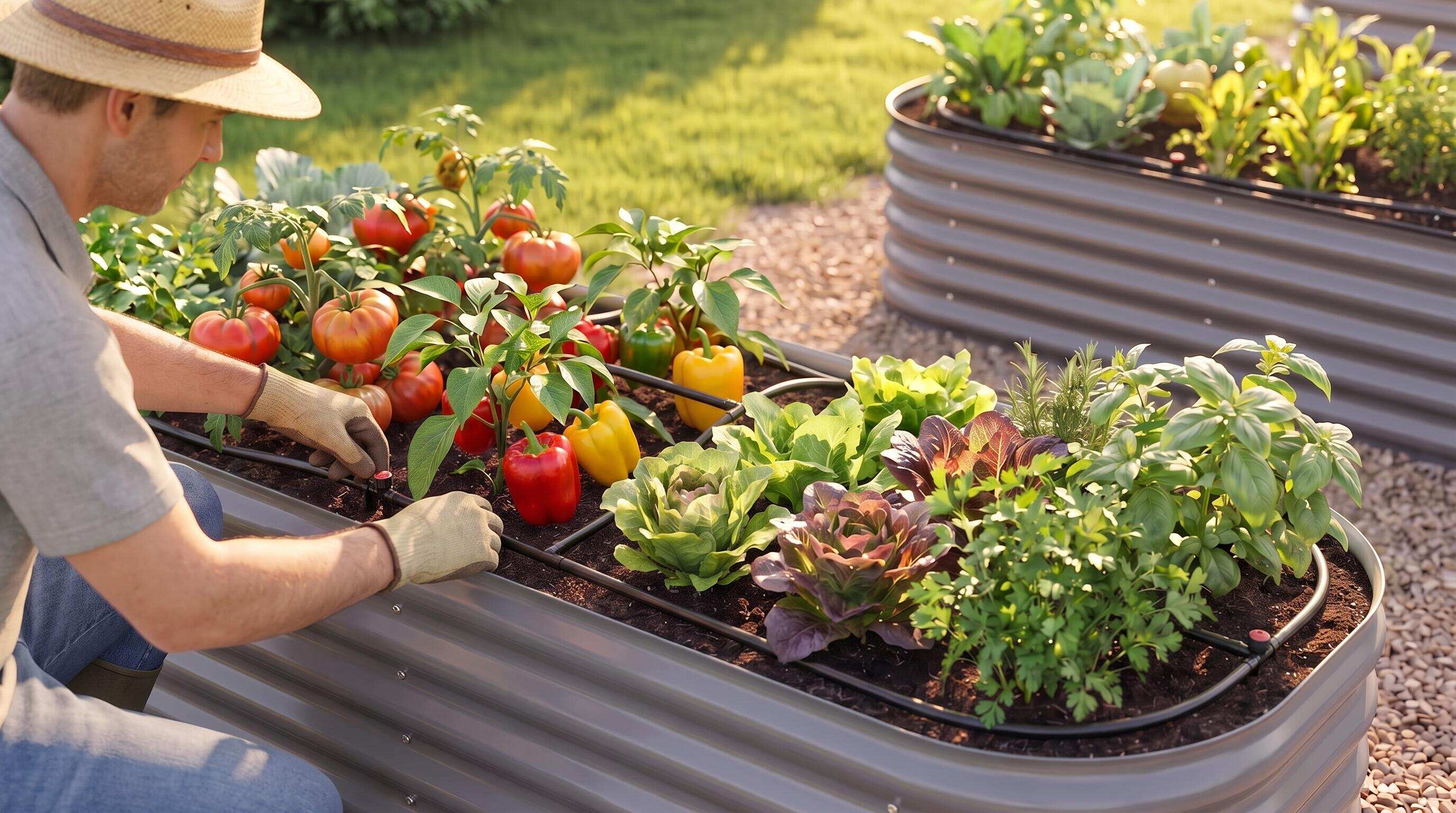 Troubleshooting drip irrigation in a multi-bed raised garden layout Troubleshooting drip irrigation in a multi-bed raised garden layout