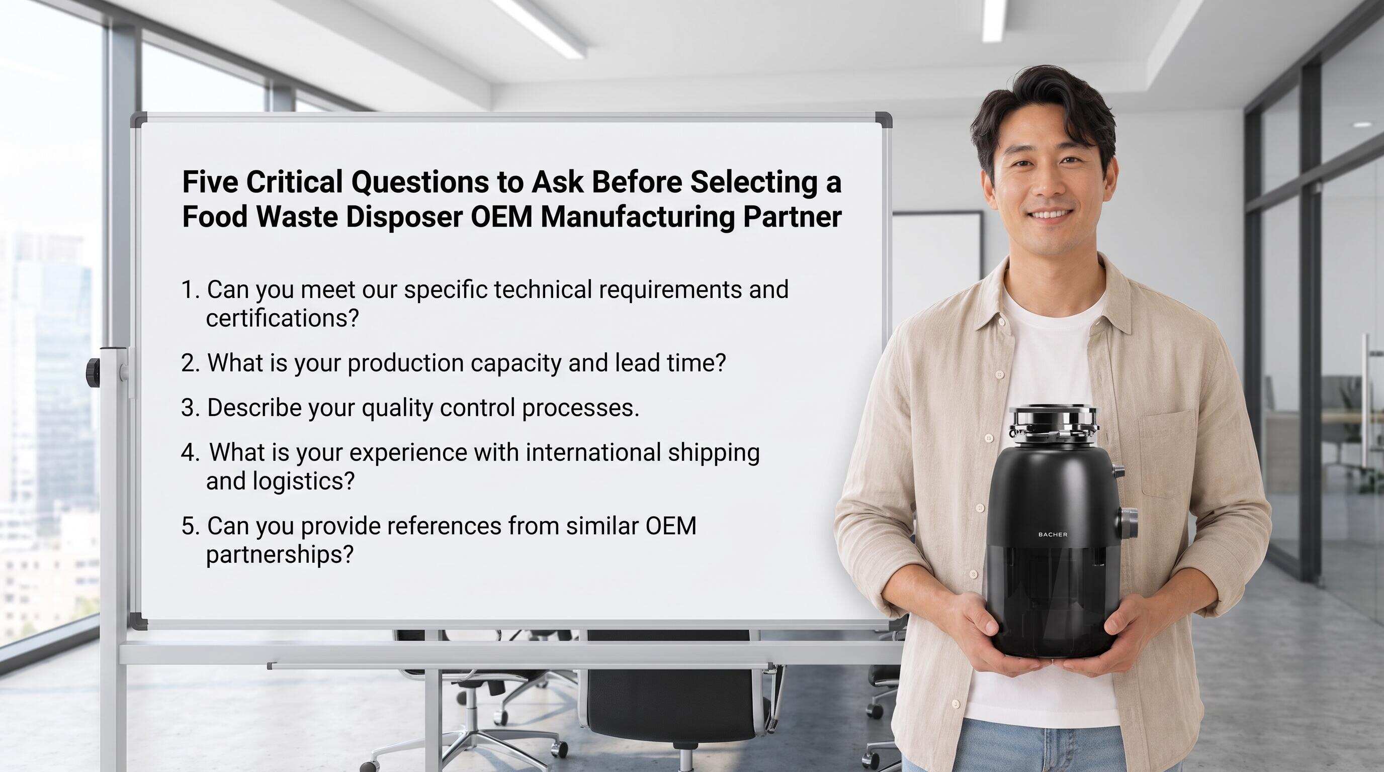5 Questions to Ask Before Choosing a Food Waste Disposer OEM Partner 5 Questions to Ask Before Choosing a Food Waste Disposer OEM Partner