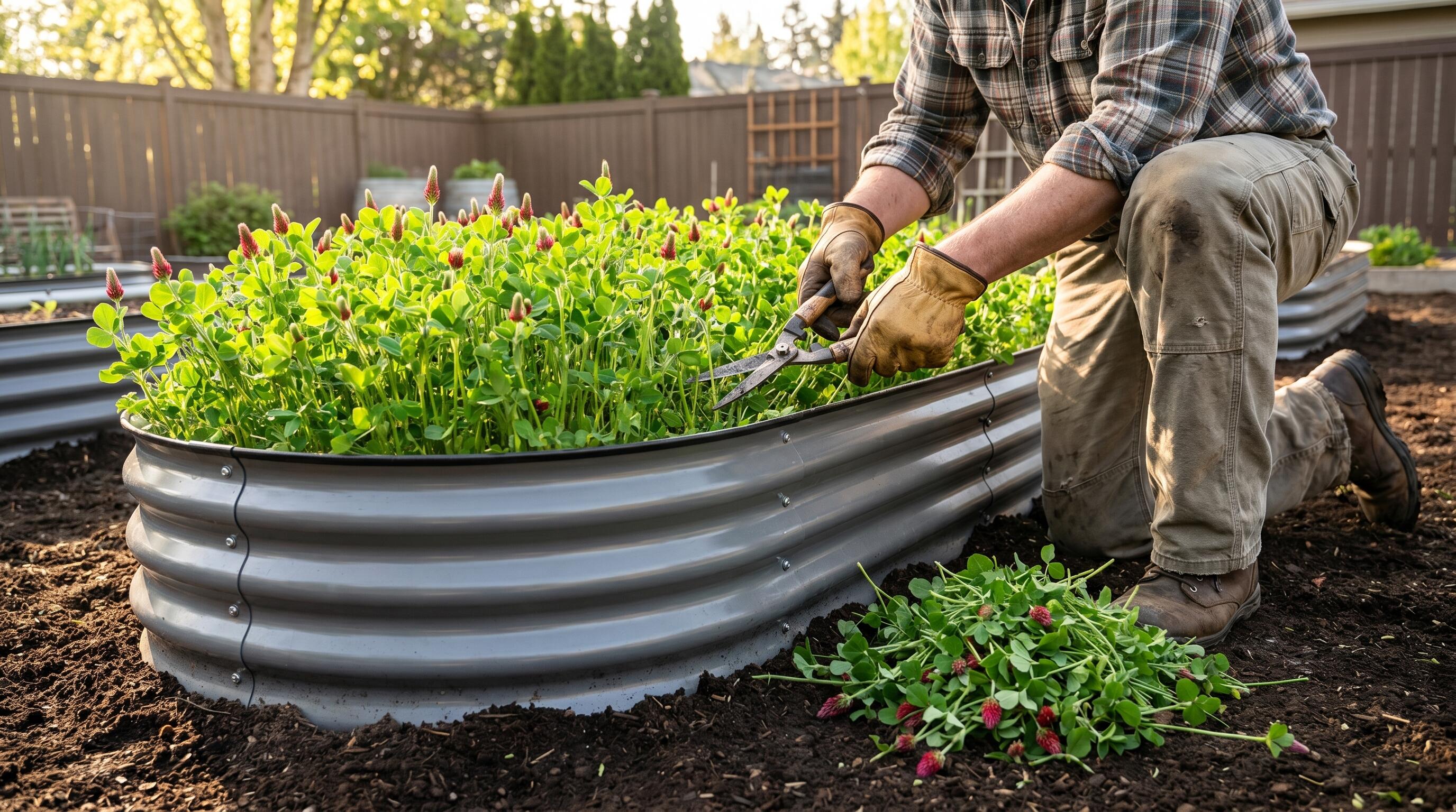 Cover Crop Termination in Raised Bed