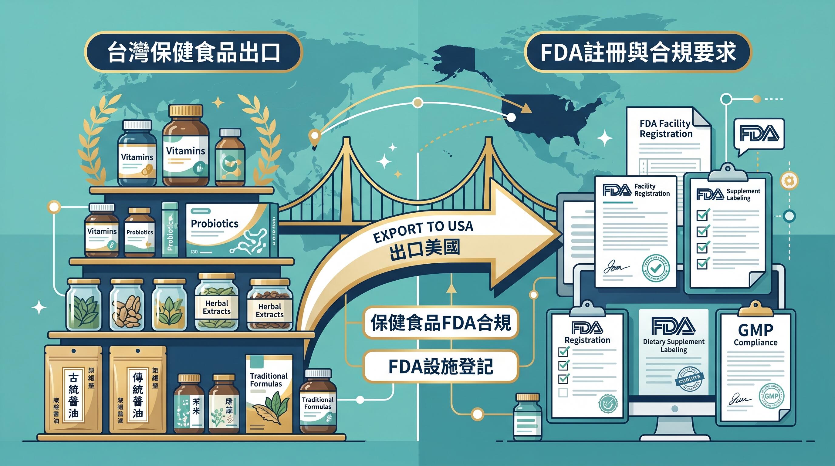 保健食品出口美國FDA註冊完整指南封面