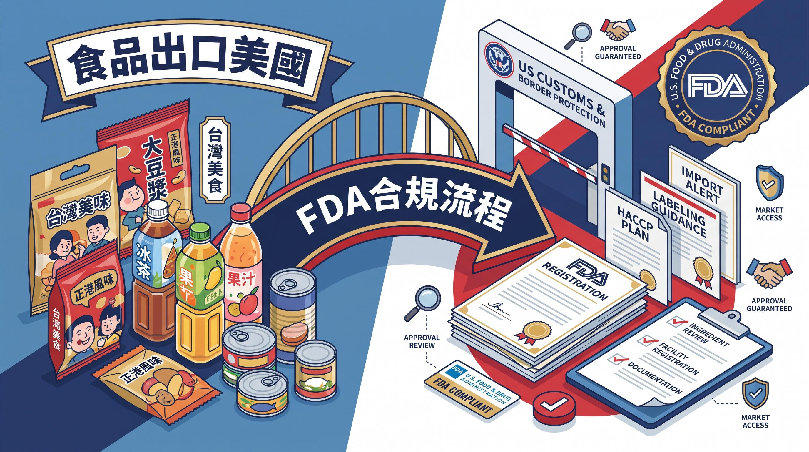 食品品牌第一次進美國市場處理FDA合規流程完整指南