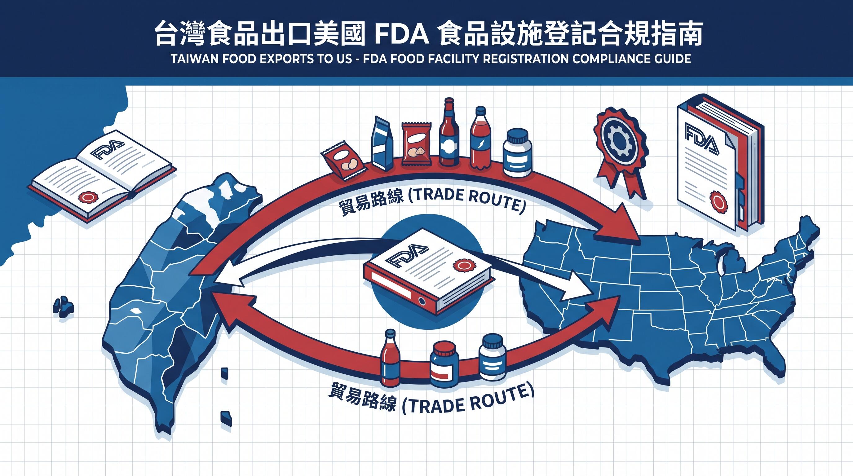 台灣食品出口美國 FDA 食品註冊合規指南封面圖