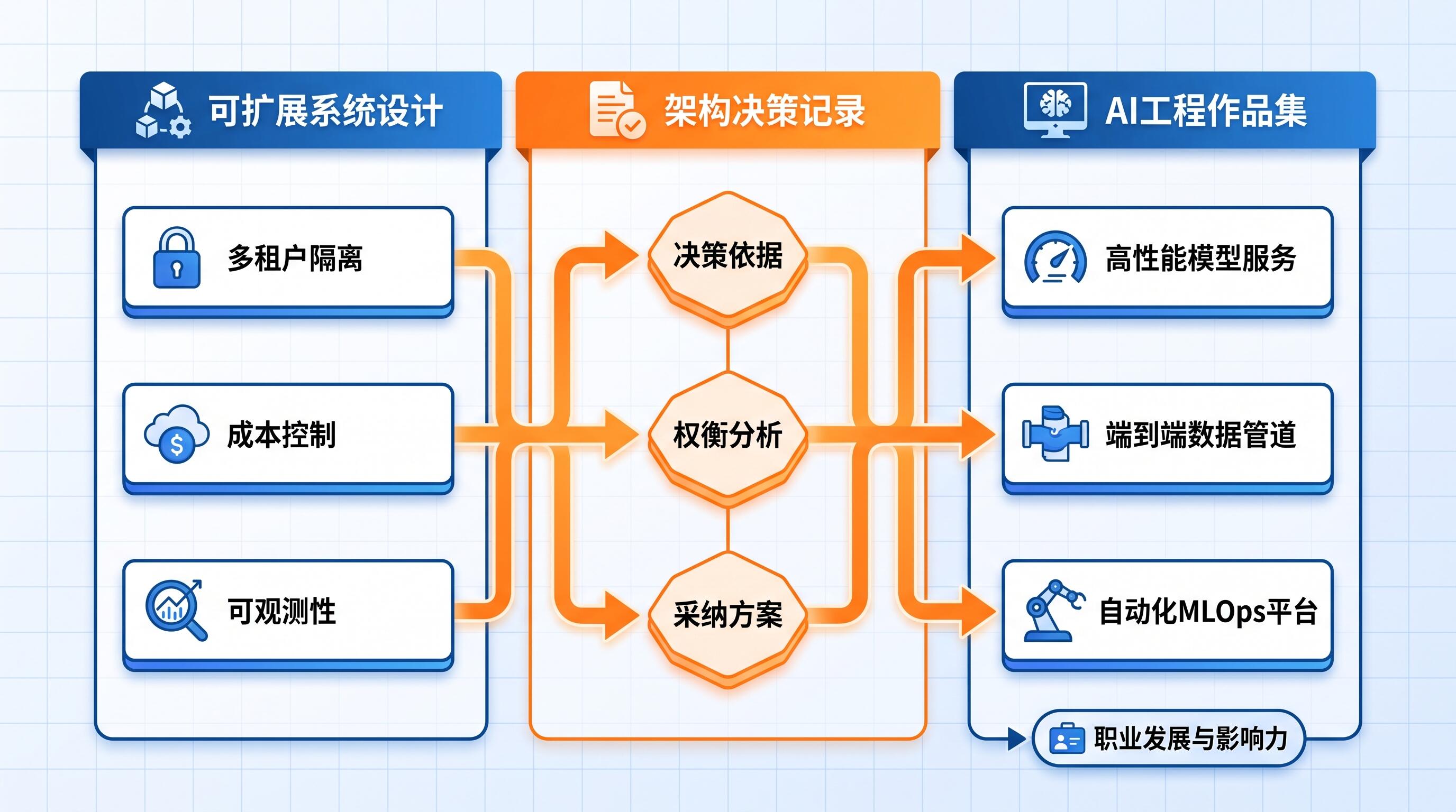 AI系统架构设计与全栈开发实战经验展示框架