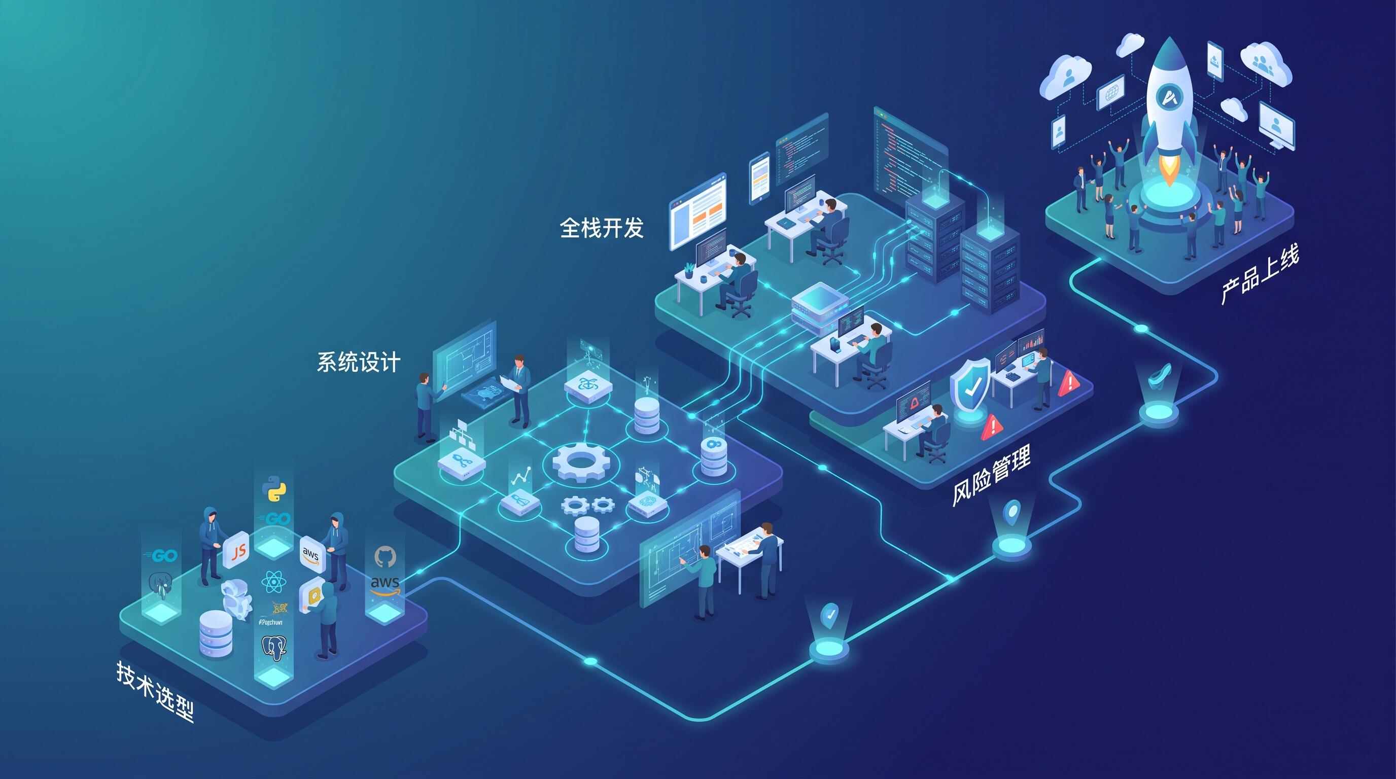 从技术选型到上线:初创公司如何通过系统设计与全栈开发降低工程风险