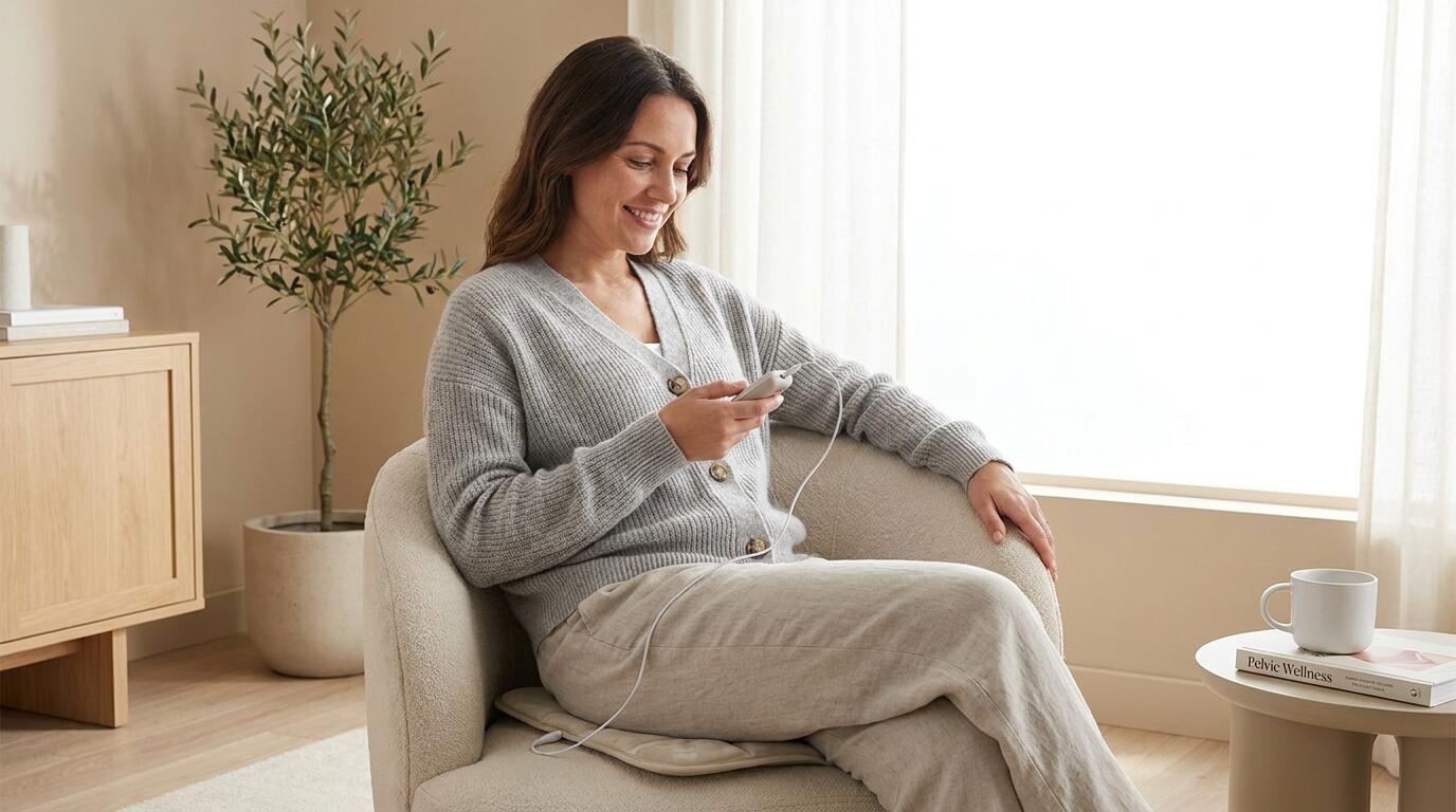 EMS Kegel trainer device for pelvic floor rehabilitation and women's health at home