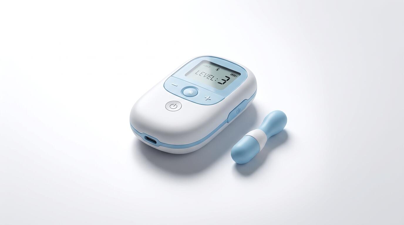 iStim Kegel EMS device for pelvic floor rehabilitation used comfortably at home by women
