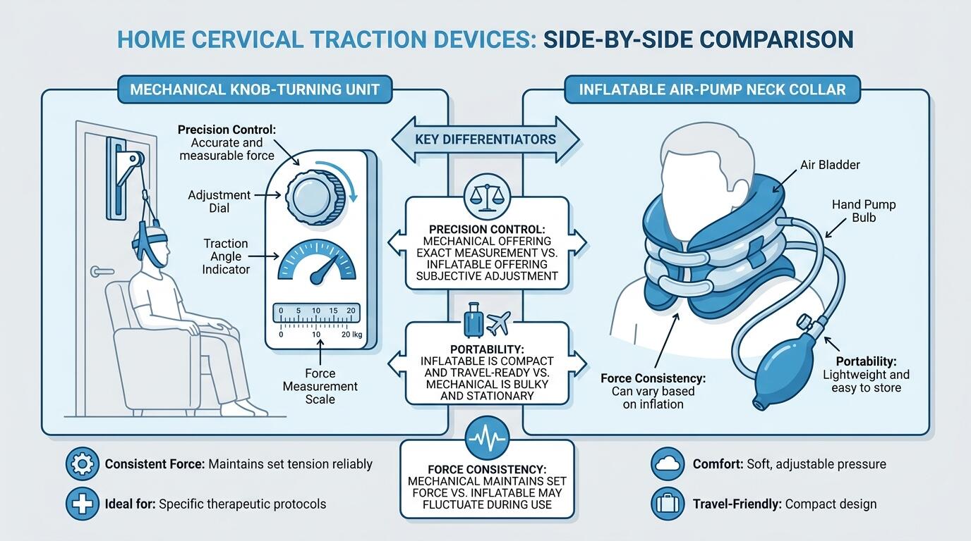 Neck traction device comparison