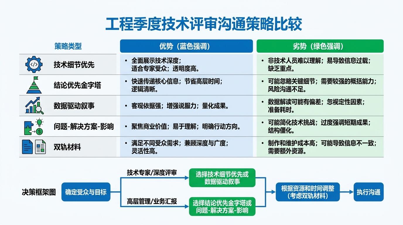 技术评审高效沟通策略对比与分析框架