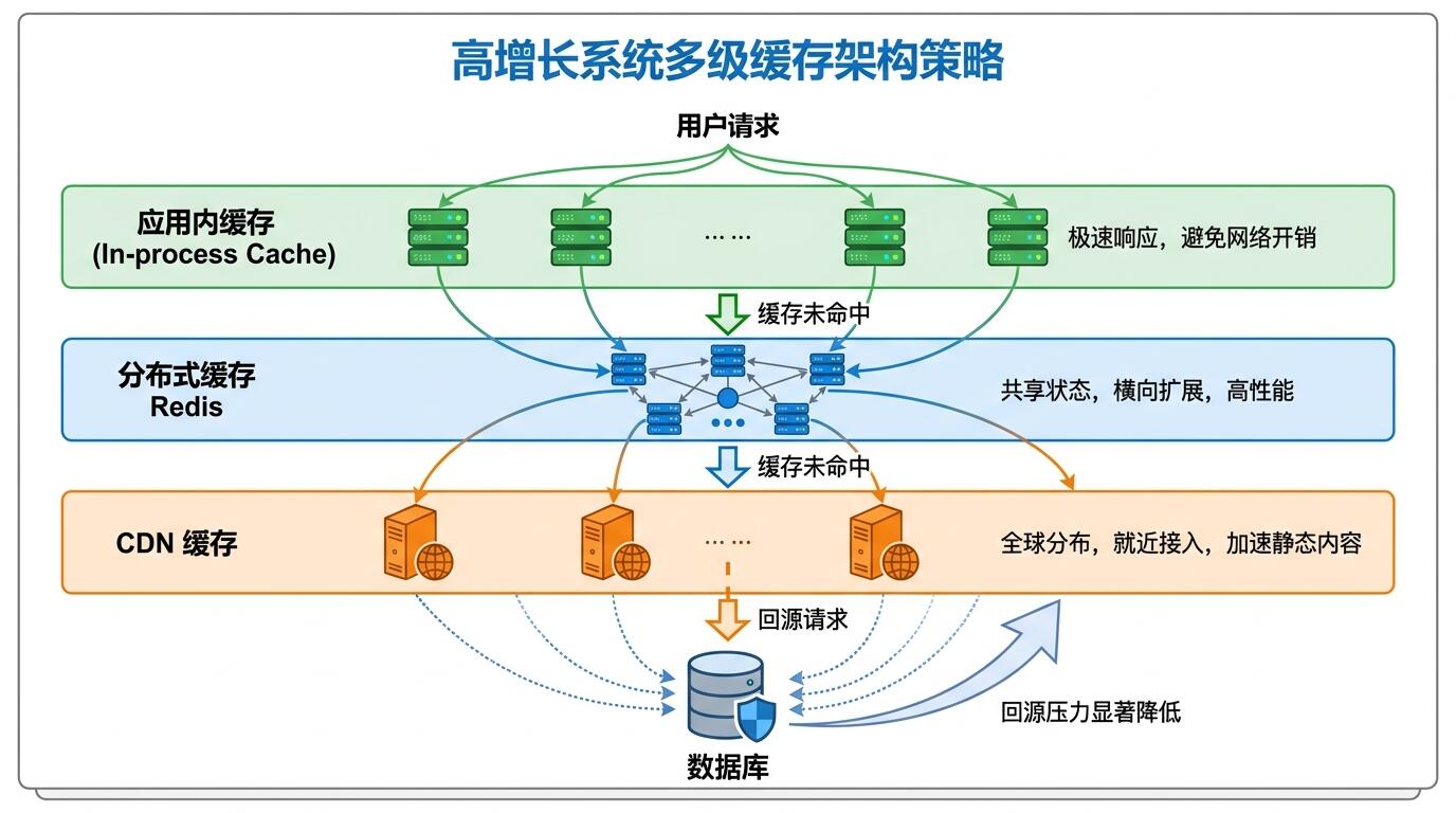 分层缓存架构示意图