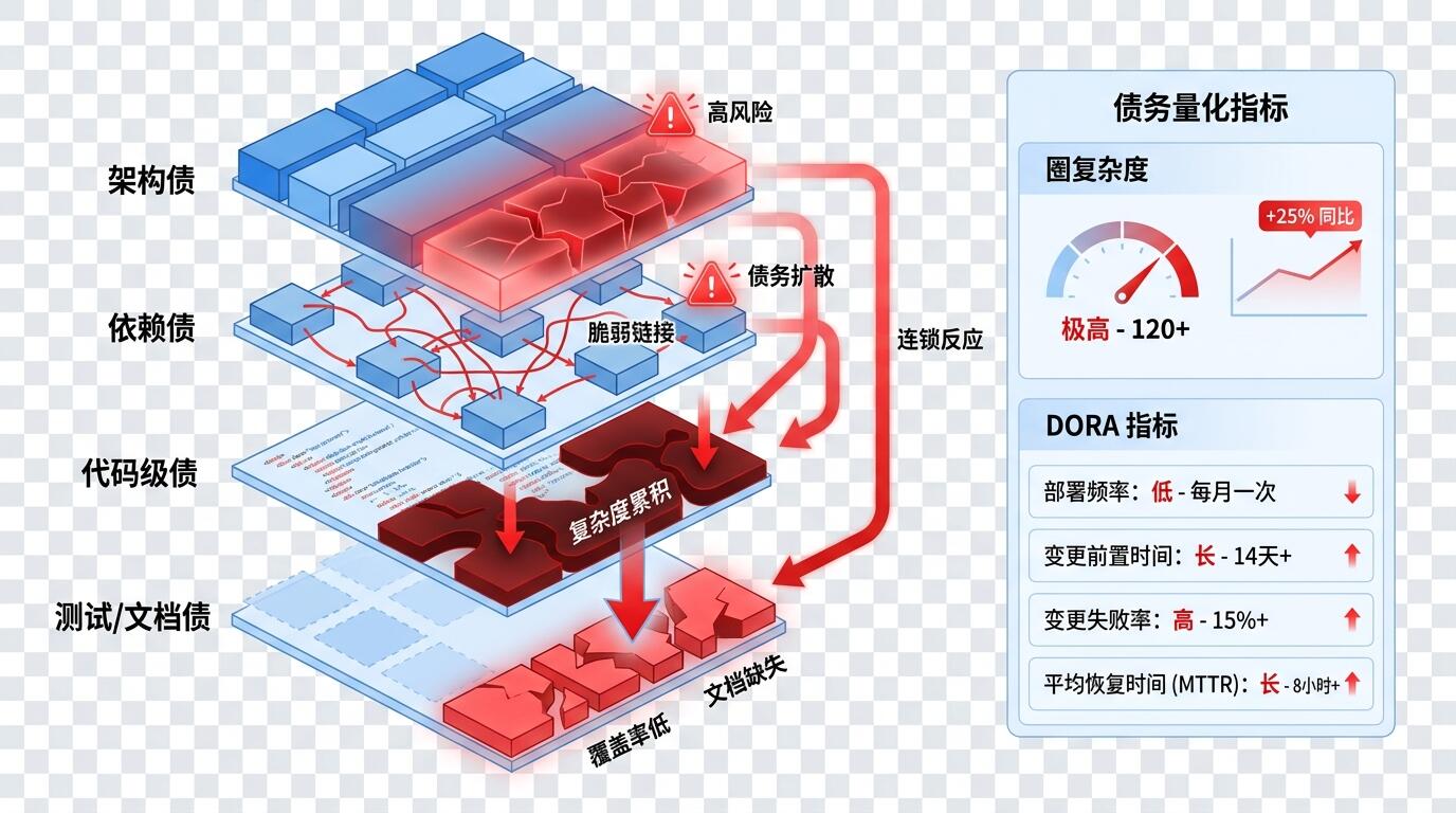 技术债务在系统架构中的积累路径与工程团队的应对策略