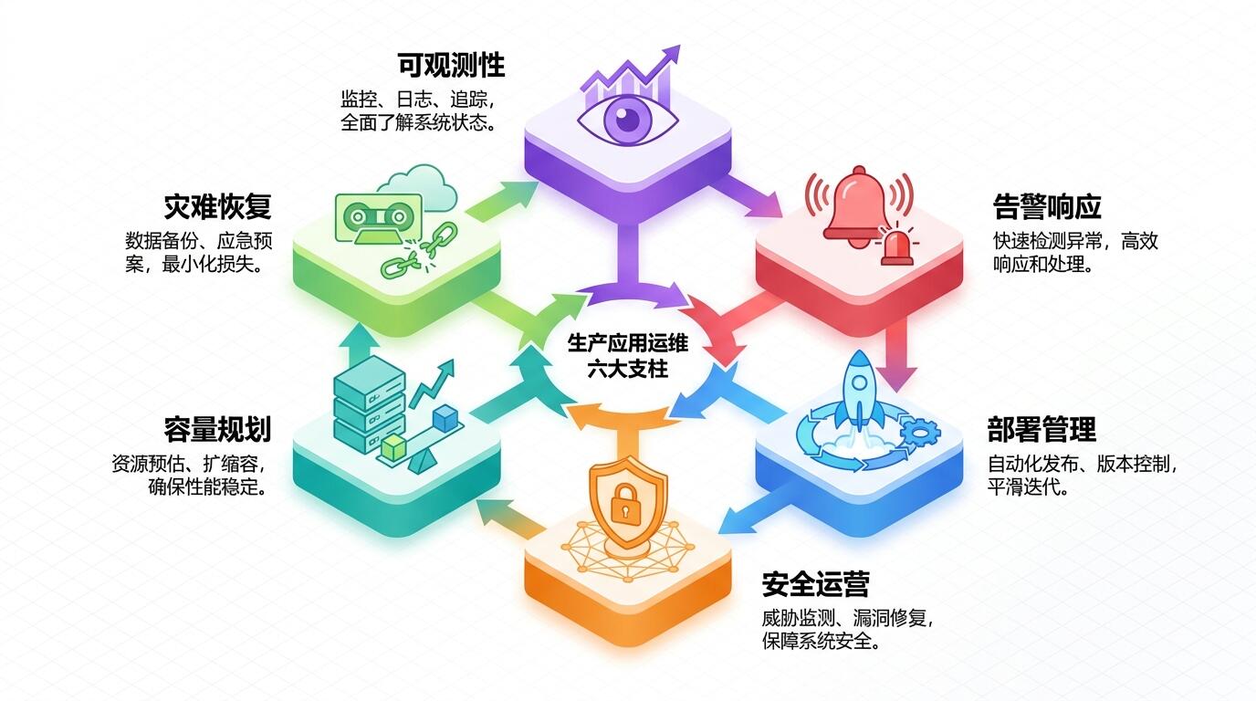 运维清单六大支柱示意图