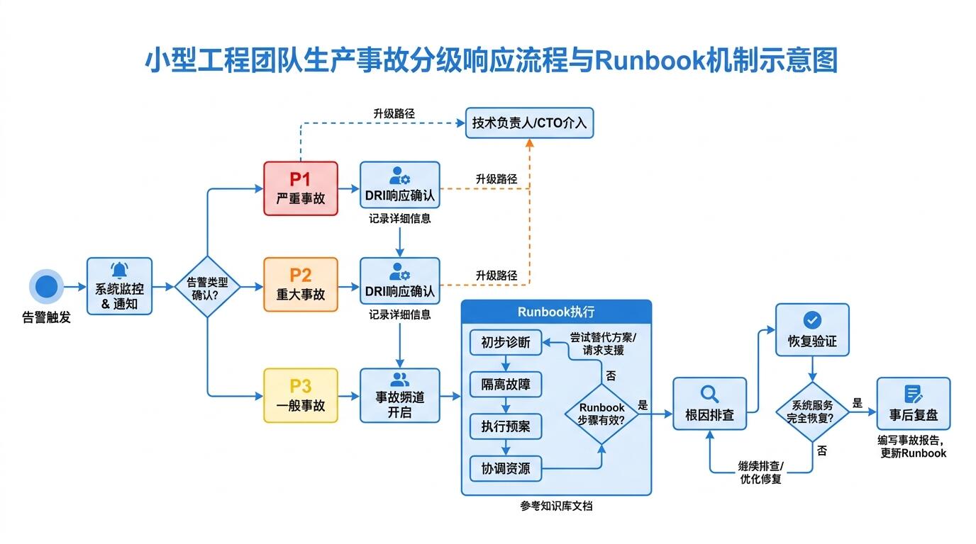 小团队事故处理流程图