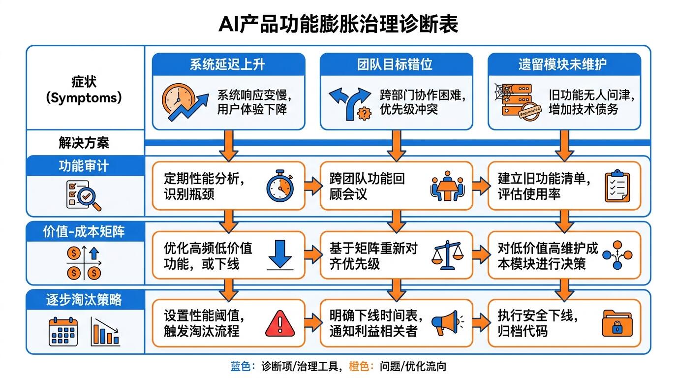 功能膨胀排查与AI产品聚焦实践