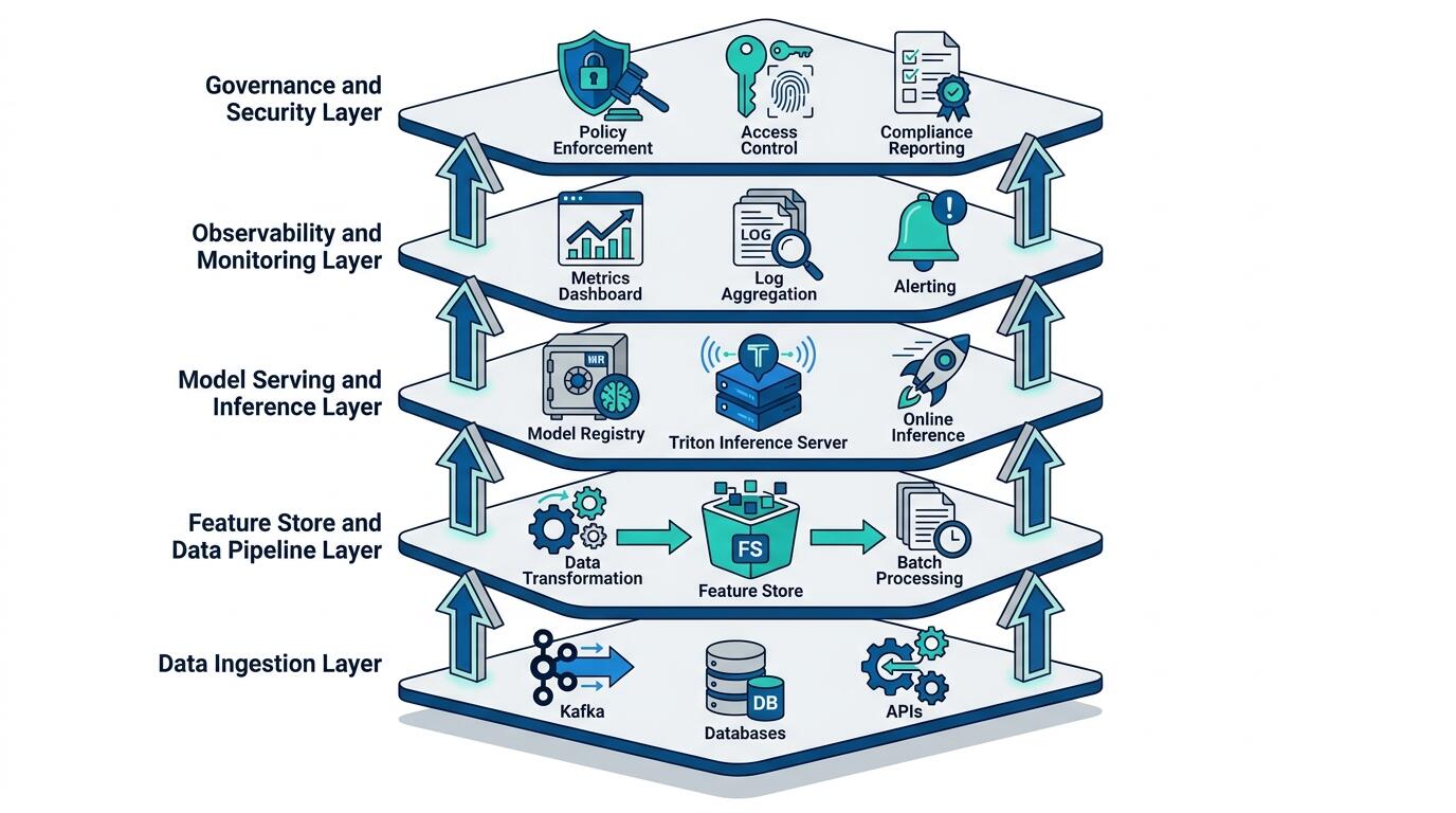 Scalable AI Architecture Layers Diagram