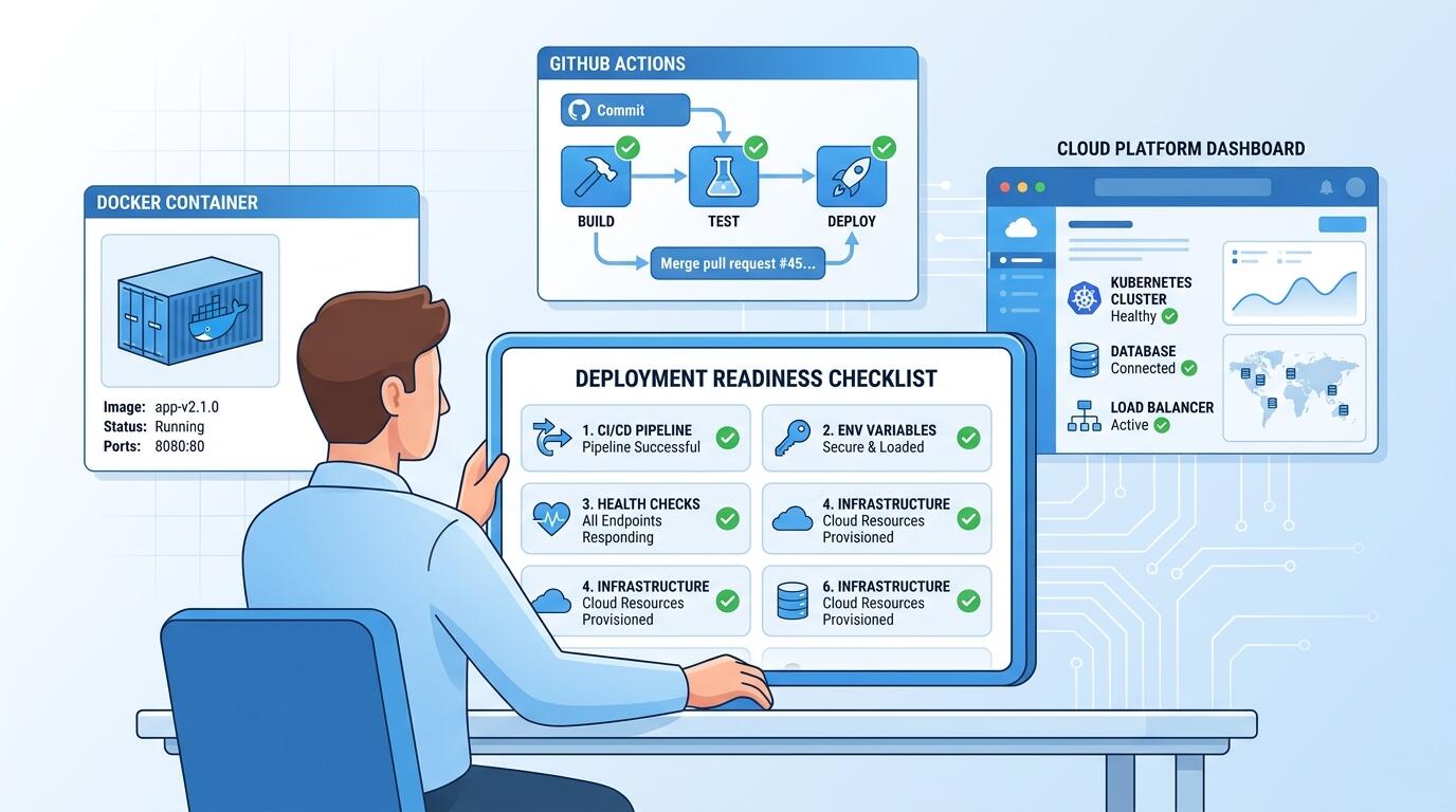 Pre-deployment checklist for production app deployment without DevOps team