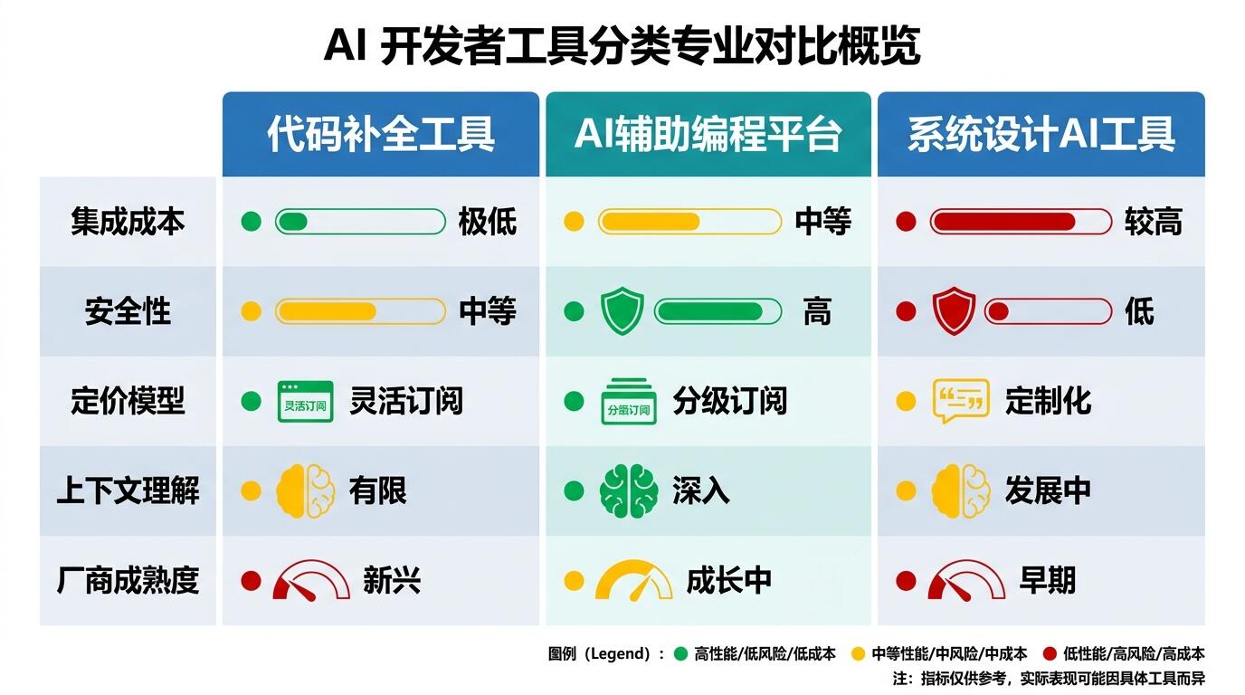 AI开发工具横向对比