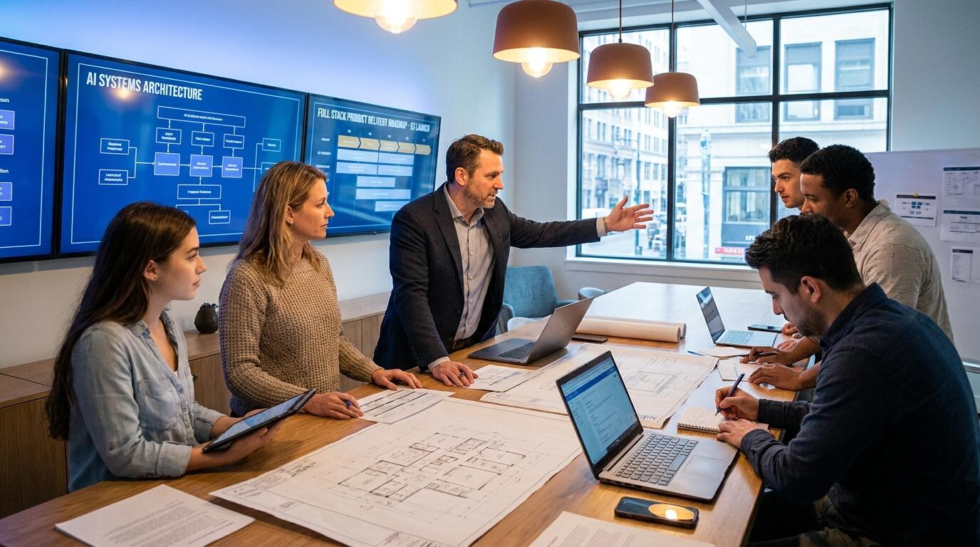 Technical co-founder leading AI architecture and full-stack product development for startup growth