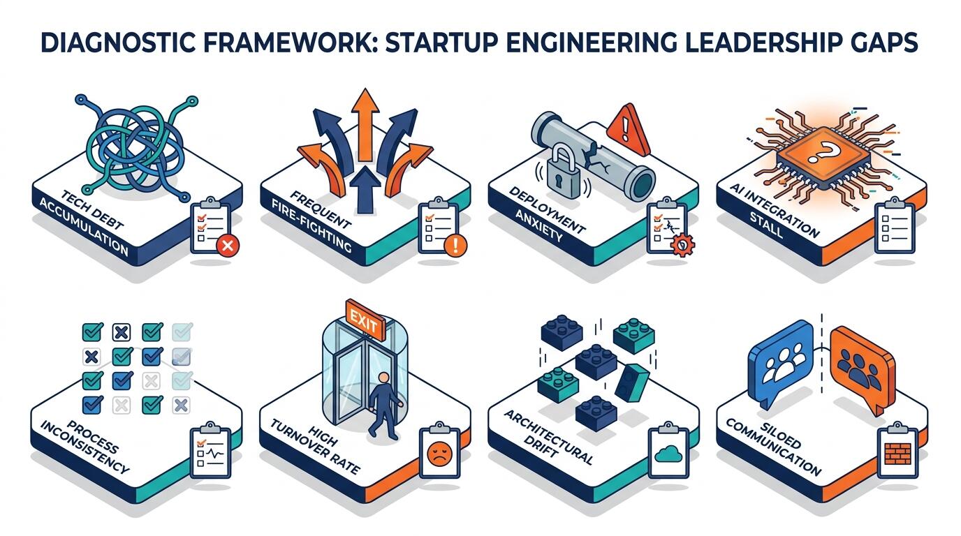 Startup engineering leadership gap diagnostic framework