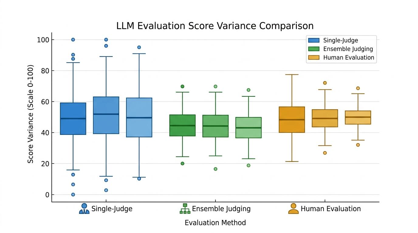 LLM Evaluation Variance Comparison