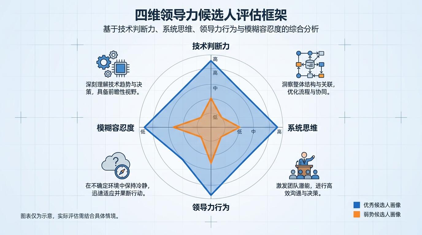 全栈候选人领导力评估框架示意图