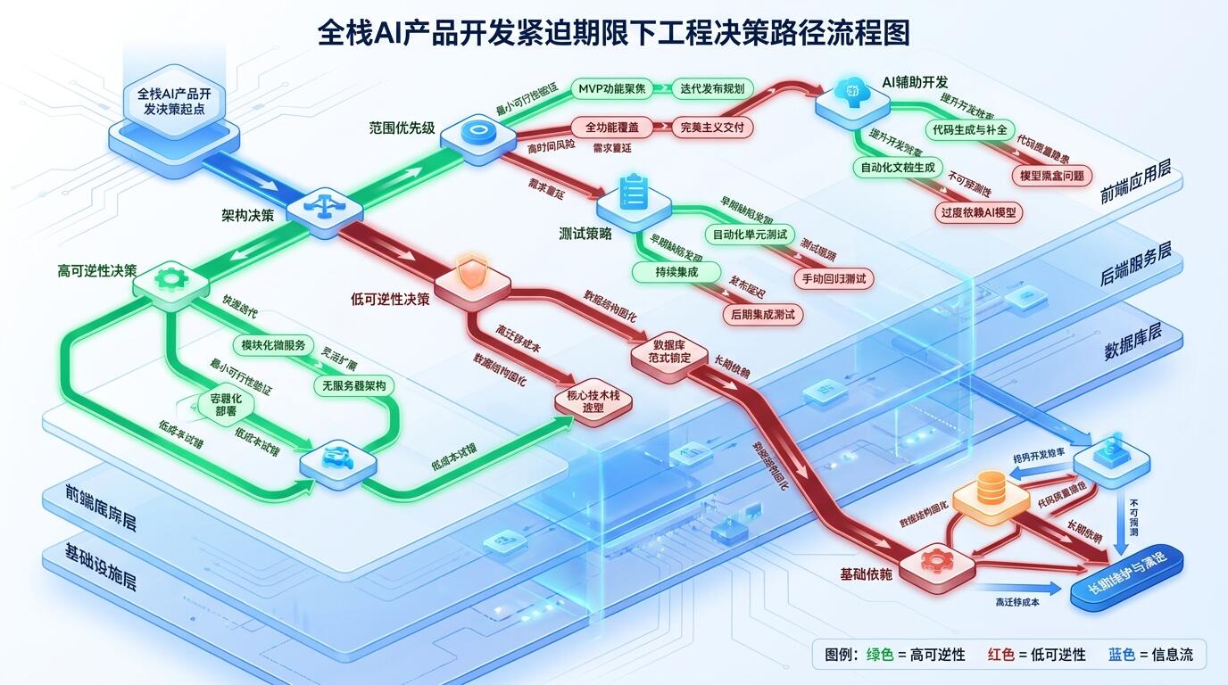 全栈产品开发在截止期压力下的工程决策路径