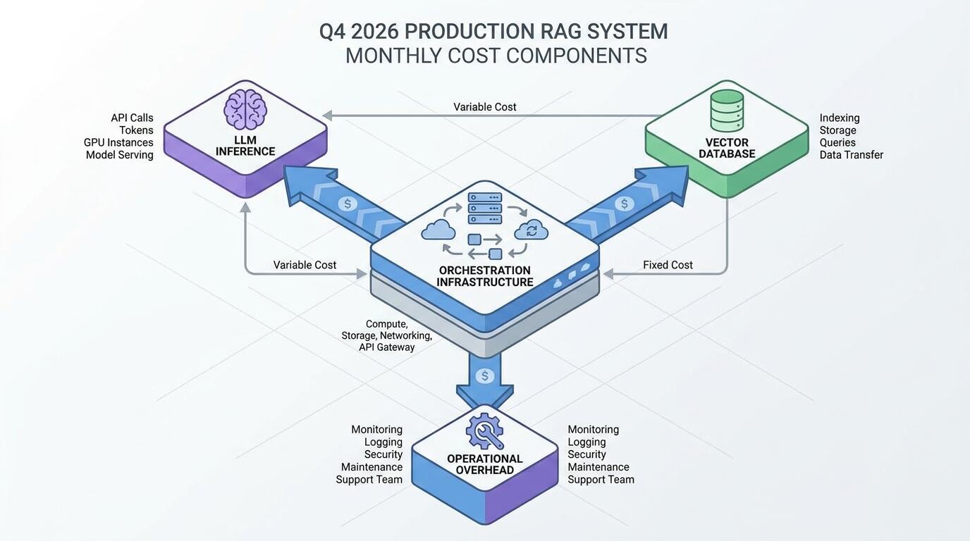 RAG System Monthly Cost Components