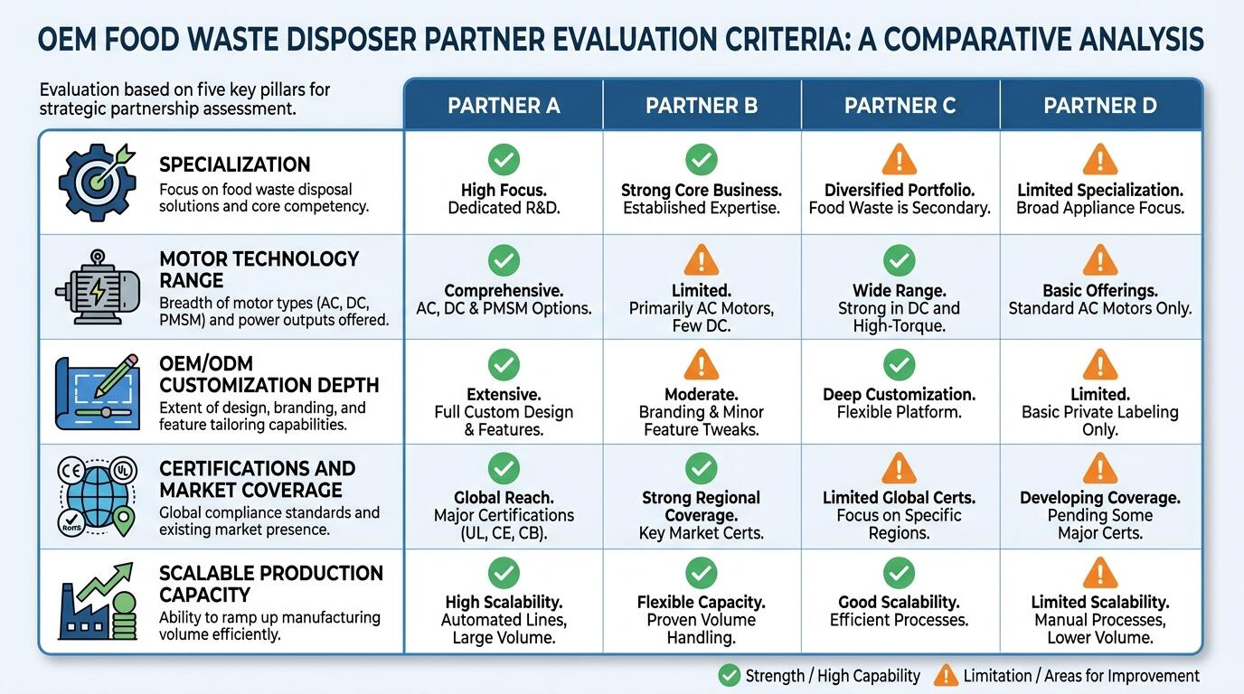 5 Questions to Ask Before Choosing a Food Waste Disposer OEM Partner