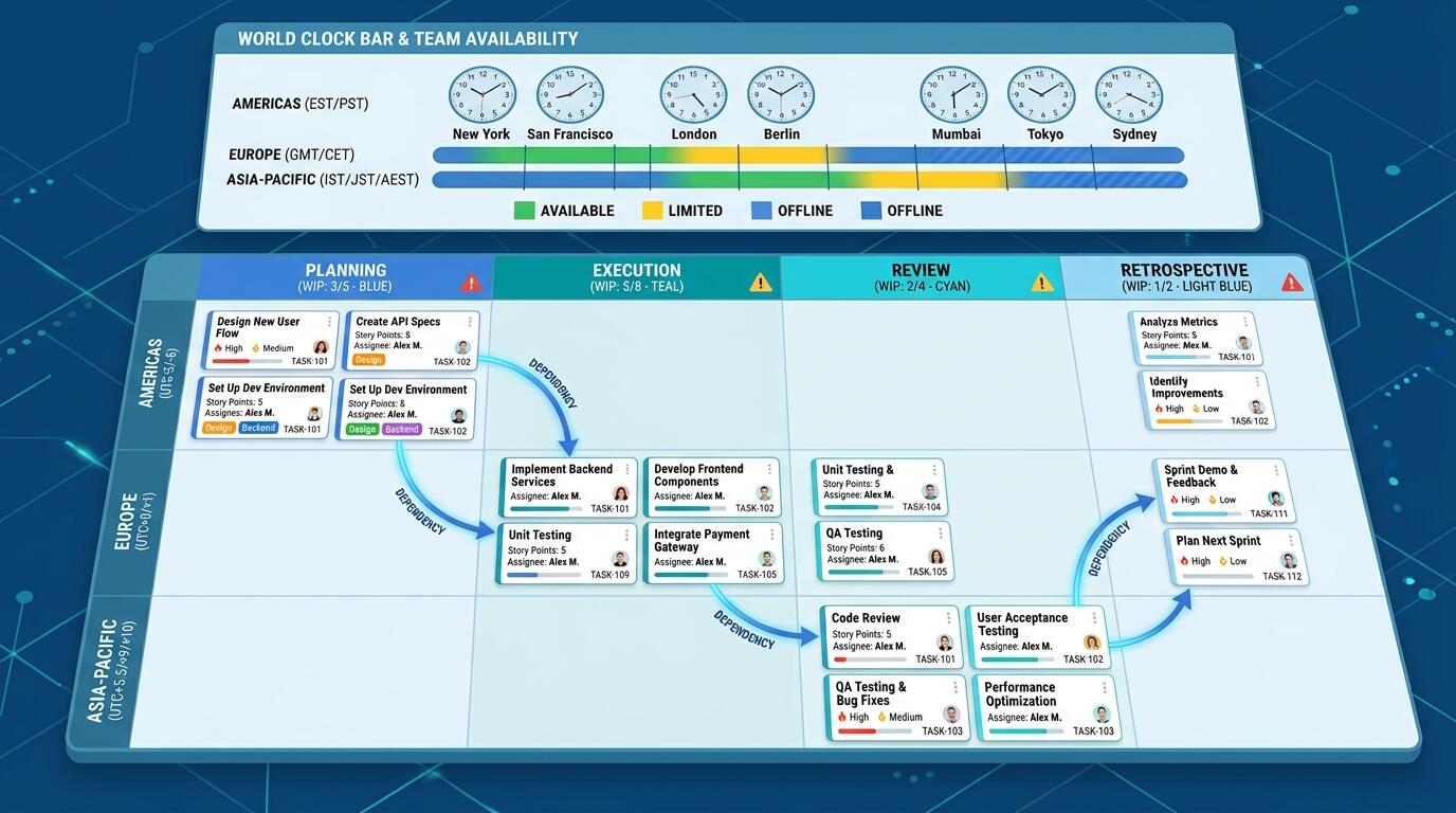 Distributed Team Sprint Cadence