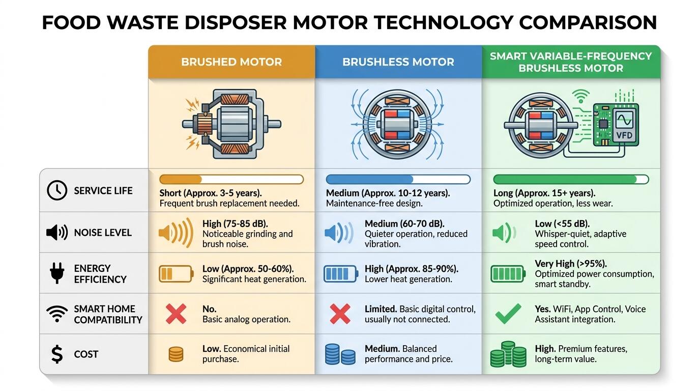 Why Brushless Variable-Frequency Motors Are Gaining Share in Global Disposer Markets This Year Why Brushless Variable-Frequency Motors Are Gaining Share in Global Disposer Markets This Year
