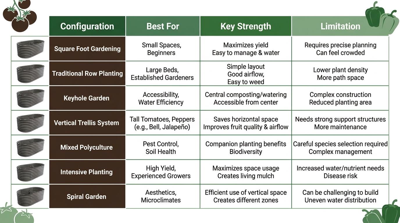 Raised Bed Configuration Comparison Raised Bed Configuration Comparison