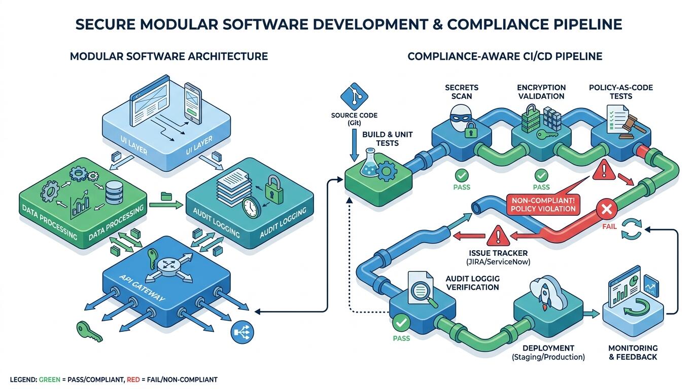 Compliance and delivery velocity diagram