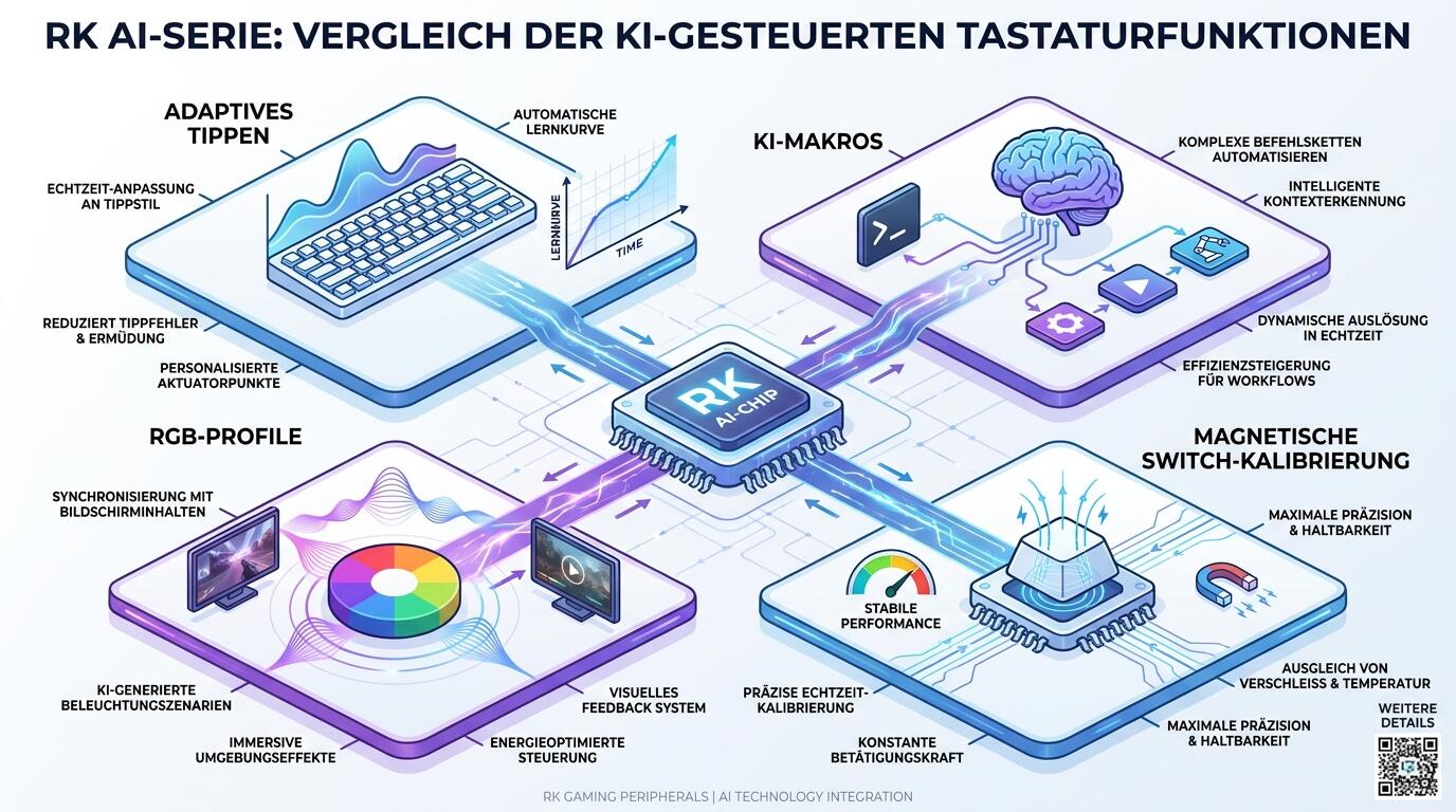 RK AI-Serie Tastatur Funktionen im Überblick