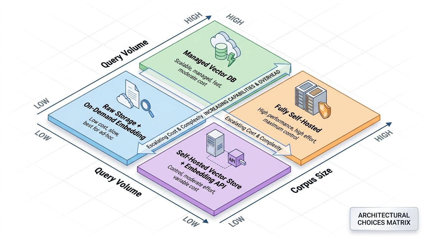 Decision framework for AI file search architecture