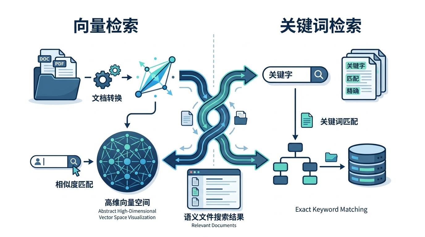 把文件变成可语义搜索内容:aipan语义检索实践方法对比