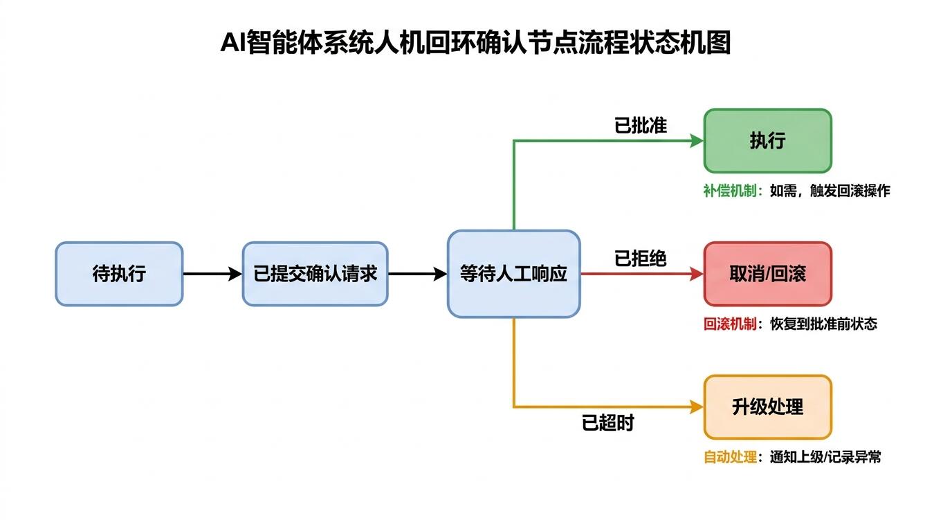 人机协作确认节点状态机设计示意